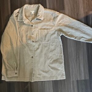 LL bean cordoroy button up